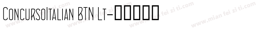 ConcursoItalian BTN Lt字体转换